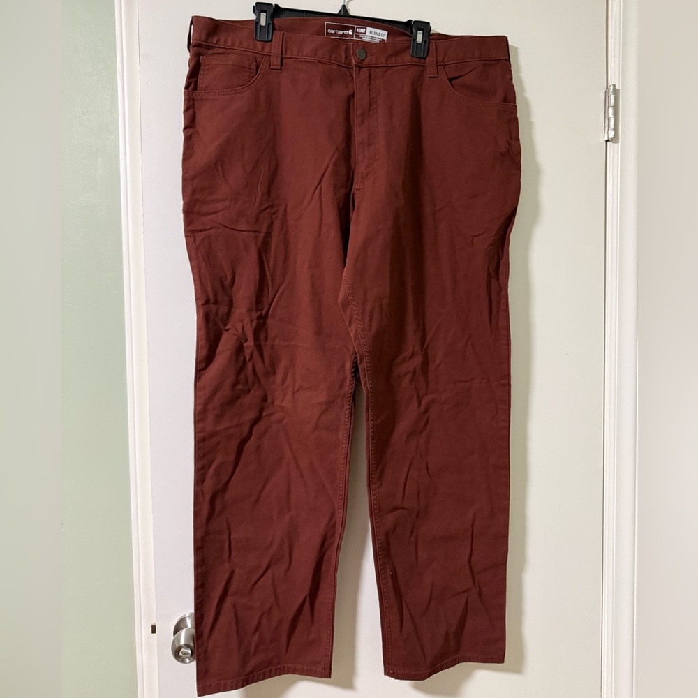 NWT Carhartt Rugged Flex Relaxed Fit Canvas 5-Pocket Work Pants Size 42x32